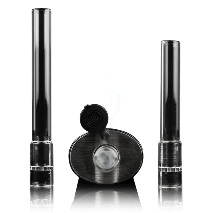 High-quality Arizer Solo II vaporizer with sleek black and silver audio speaker system