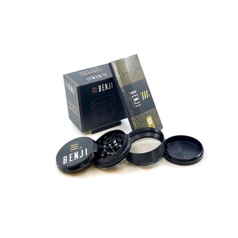 Grinder Benji 2.2" Negro Mate Aluminio 4 Piezas