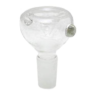 Basic Color Male Glass Bowl For 10mm, 14mm, 18mm Female Pipes With Dots Attachment