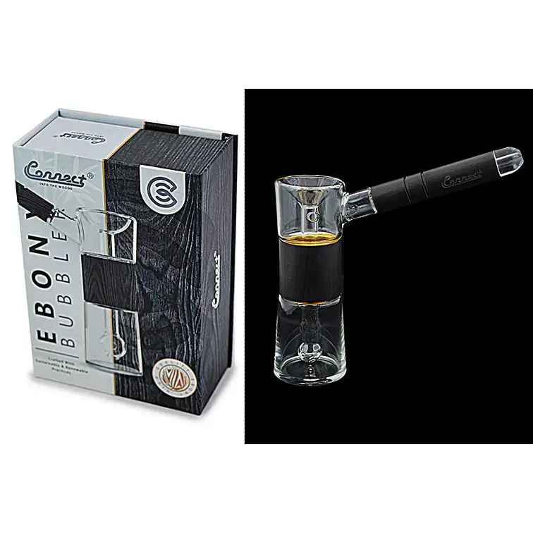 Bubbler Connect en Madera Natural y Vidrio Soplado
