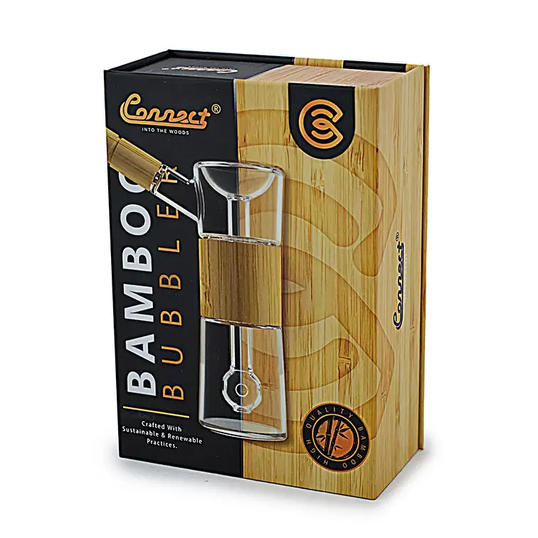 Bubbler Connect en Madera Natural y Vidrio Soplado