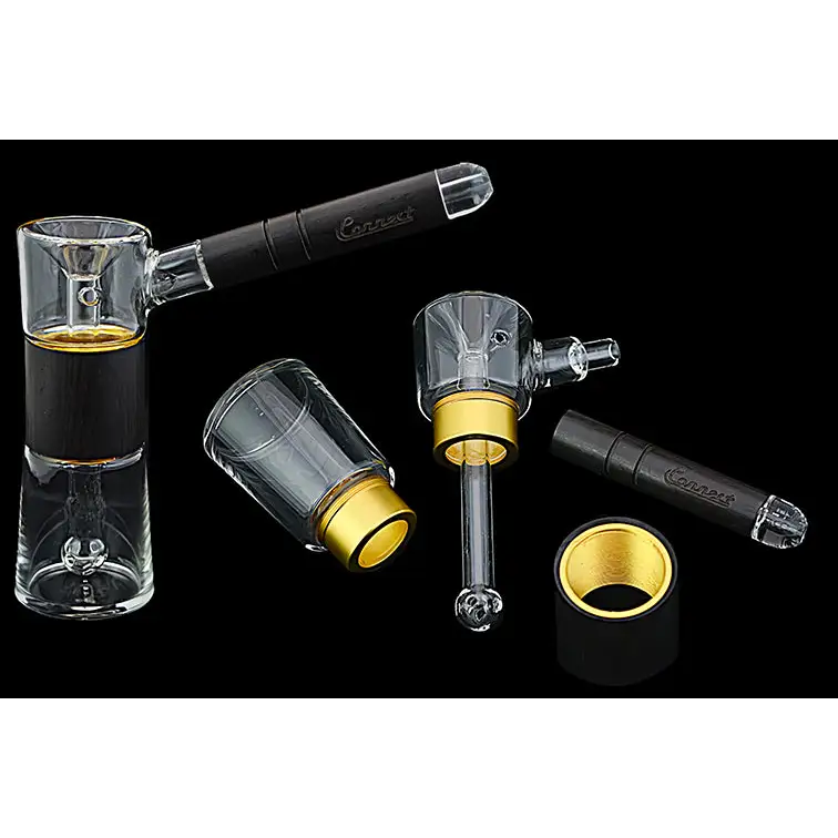 Bubbler Connect en Madera Natural y Vidrio Soplado