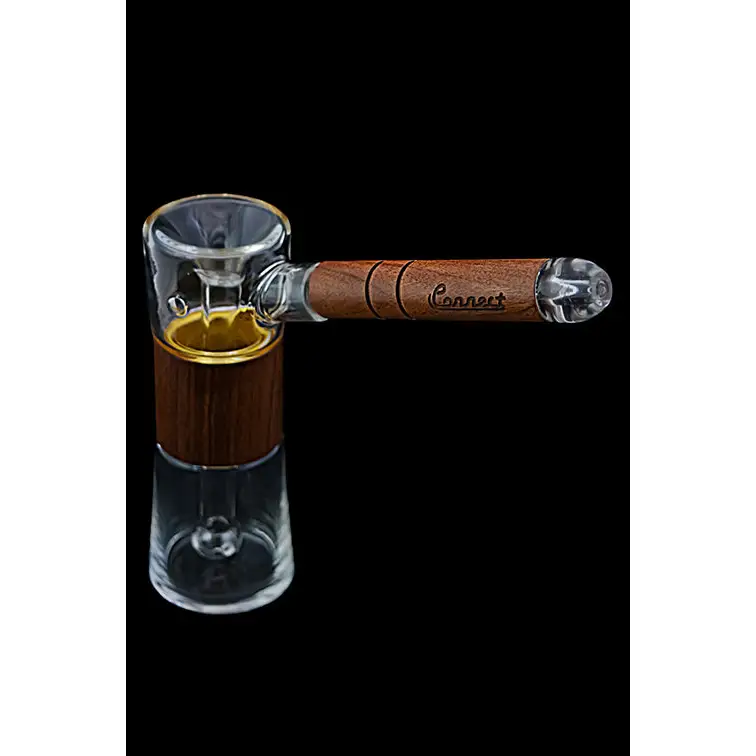 Bubbler Connect en Madera Natural y Vidrio Soplado