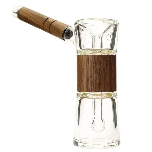 Bubbler Connect en Madera Natural y Vidrio Soplado