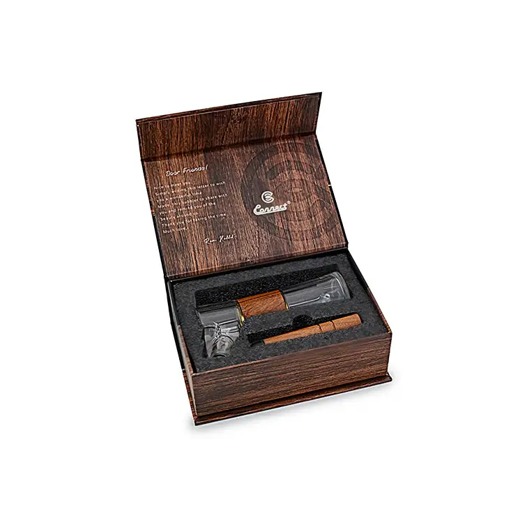 Bubbler Connect en Madera Natural y Vidrio Soplado