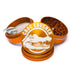 Orange Croc Crusher Grinder With Diamond Teeth And Teflon Glide Ring, Crocodile Logo