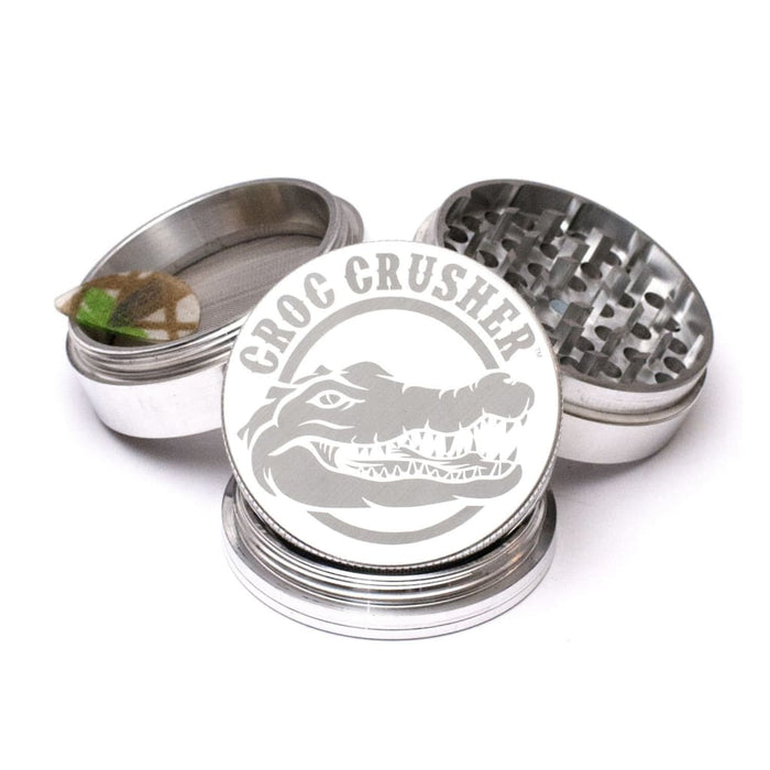 Croc Crusher Metal Herb Grinder With Diamond Teeth And Teflon Glide Ring