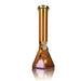 Sophisticated amber diamond base beaker water pipe with long neck for stylish smoking