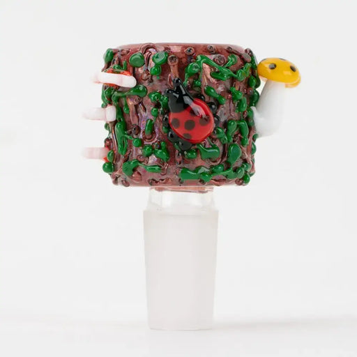 Empire Glassworks handcrafted Bug’s Life 14mm bowl with forest scene