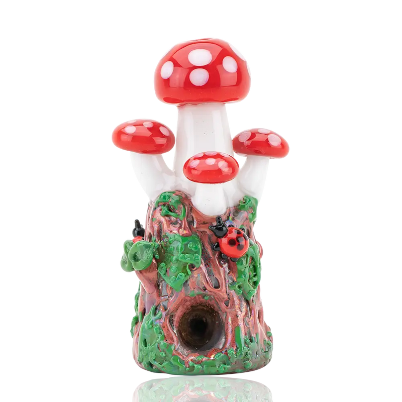 Pipa Novedosa Empire Glassworks Hongos en Vidrio