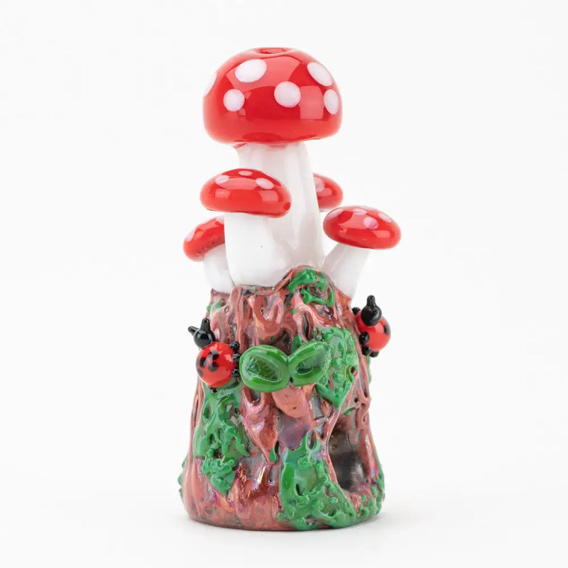 Pipa Novedosa Empire Glassworks Hongos en Vidrio