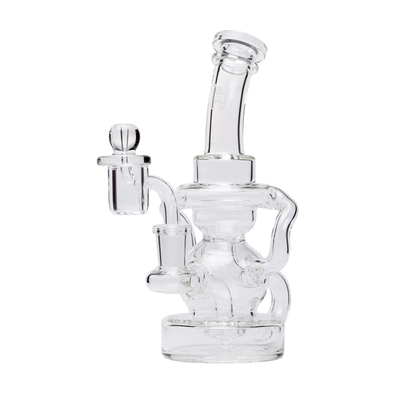 Dab Rig Recycler Stubby Klein de 7.5" en Vidrio