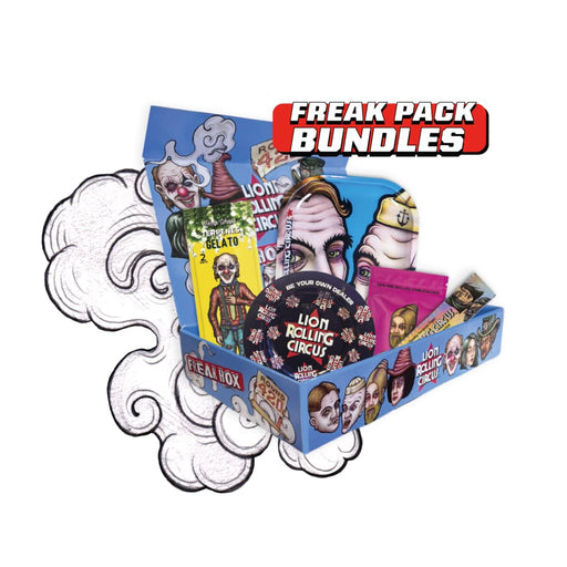 Colorful Freak Pack Bundle by Lion Rolling Circus with themed items and unique packaging