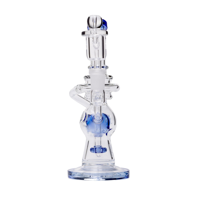Dab Rig Recycler Swiss de 7" con Banger de Cuarzo
