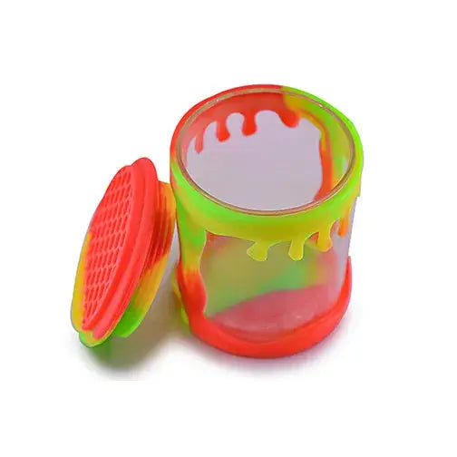 Frasco Hermético de Vidrio con Funda de Silicona