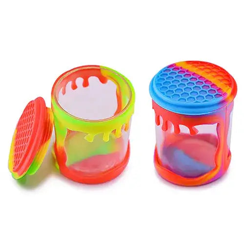 Frasco Hermético de Vidrio con Funda de Silicona