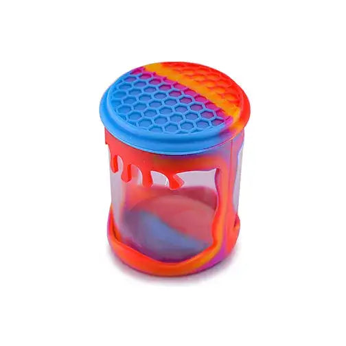 Frasco Hermético de Vidrio con Funda de Silicona