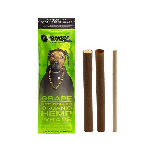 G-Rollz Pet Rock 4 Organic Hemp Wraps with Filters