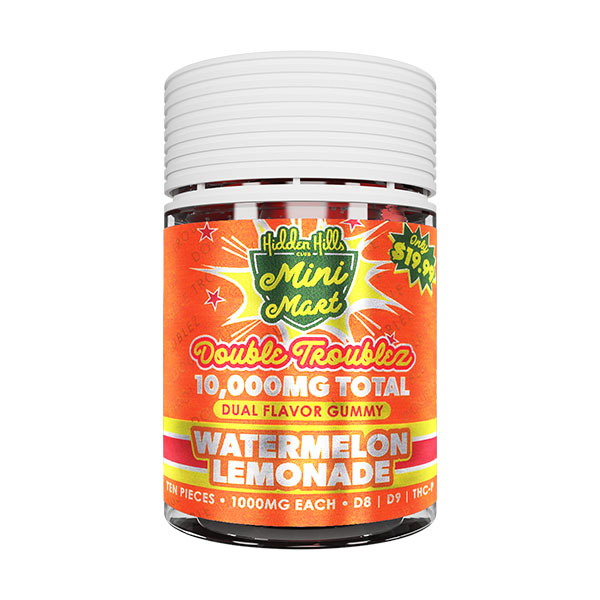 MINI MART DOUBLE TROUBLEZ - 10CT - WATERMELON LEMONADE - 10000MG