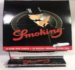SMOKING NEGRO DELUXE  KING SIZE x24 +FILTRO
