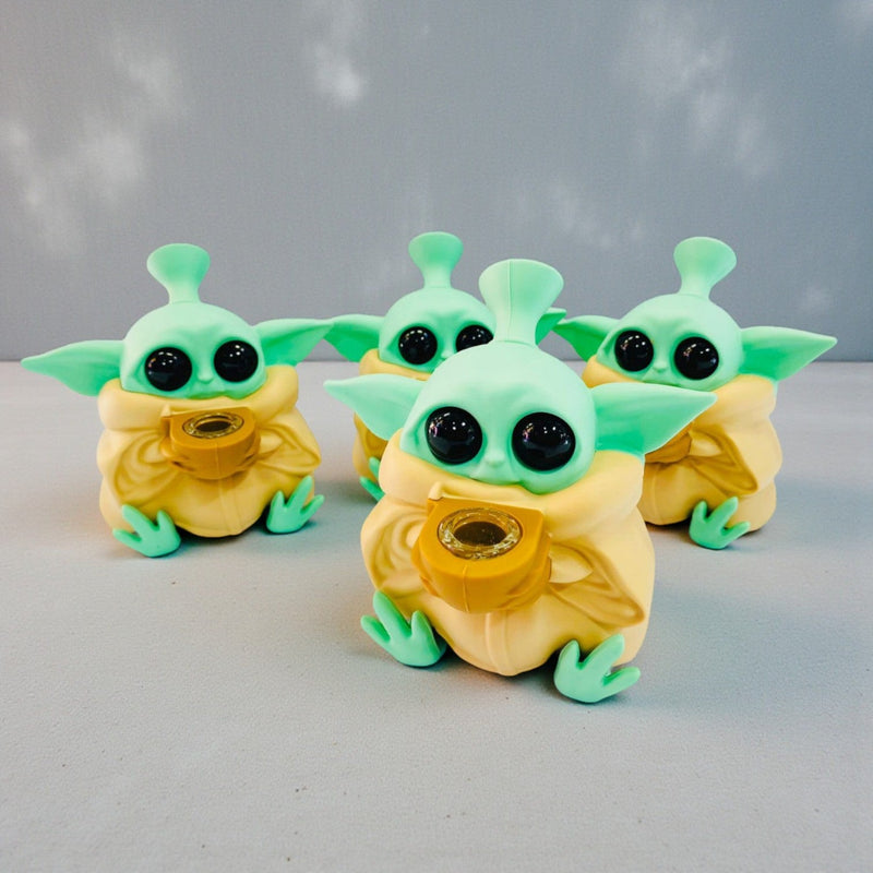 Bong de Goma Baby Yoda – Diseño Coleccionable