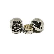 RASADOR METAL CALAVERA  GRIS