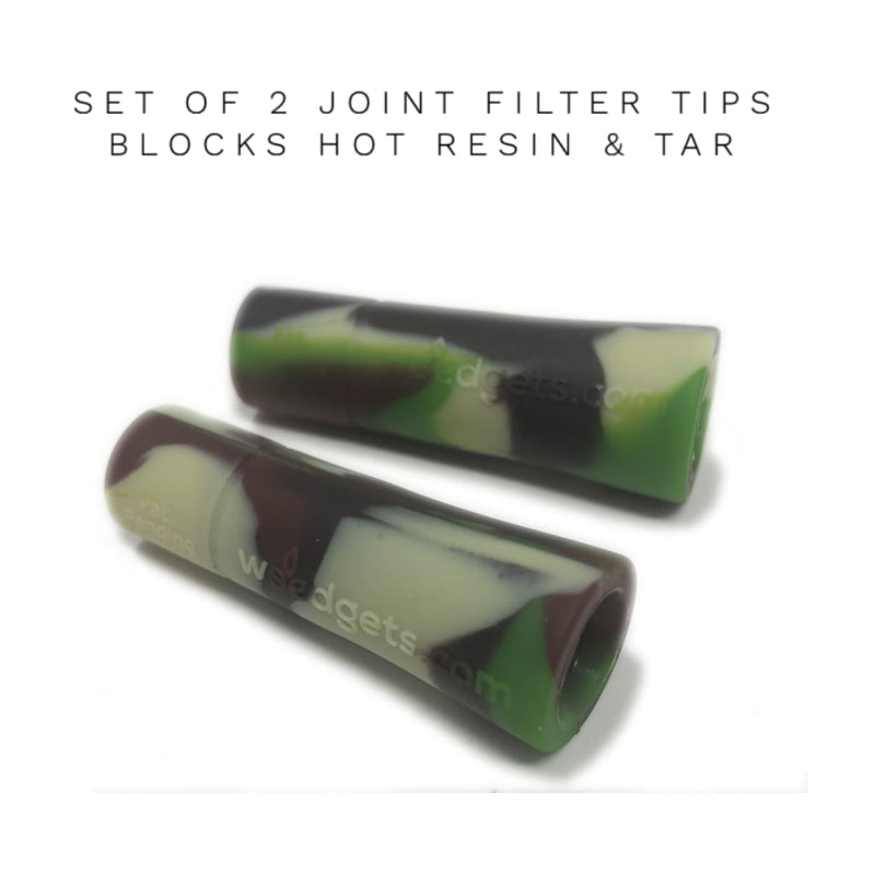 Set of cylindrical joint filter tips for Small Filter Weed Pipe Adapter with roach clip