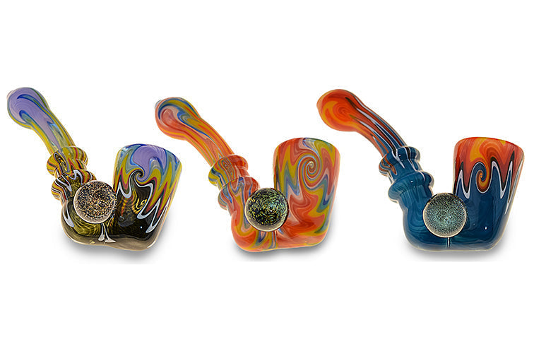 Pipa Sherlock Dichroic Marmoleada 4.2" - Pipa de Mano