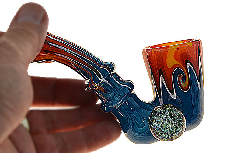 Pipa Sherlock Dichroic Marmoleada 4.2" - Pipa de Mano