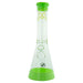 Mav Glass B44 Beaker with green accents and cat logo; premium glass b44 12color accent