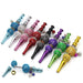 Elegant metal bling joint holder for dry herbs with colorful beads and mesh designs