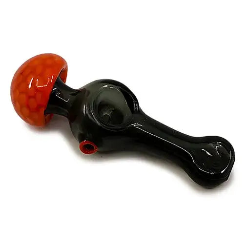 Pipa Novedosa LEAF Cabeza de Hongo en Vidrio 5"