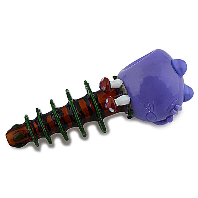 Pipa Novedosa Hongo y Pino en Vidrio de Colores