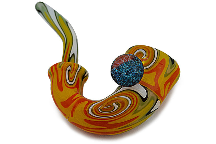 Pipa Sherlock Wig Wag Vibrante de Vidrio - Pipa de Mano