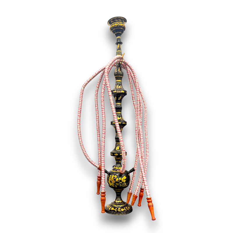Hookah de Latón Grabado 36 Pulgadas Estilo Clásico
