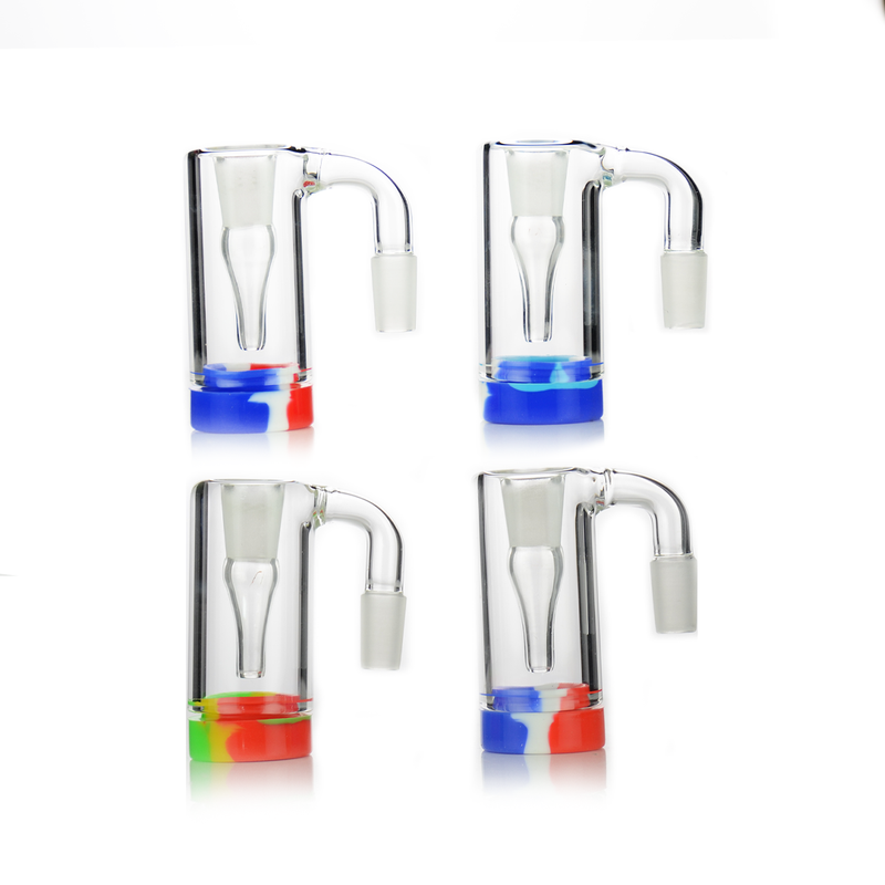 Ash Catcher Reclaimer 14mm 90° con Jar de Silicona Smokerolla