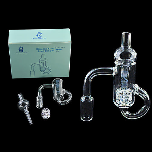 Kit Banger Space King Diamond Knot Loop + Carb Cap Gris