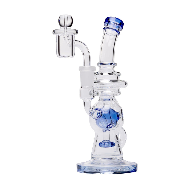 Dab Rig Recycler Swiss de 7" con Banger de Cuarzo