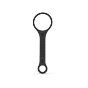 Hand-blown Borosilicate Puffco Peak Carb Cap with black plastic strap wrench for increased air velocity