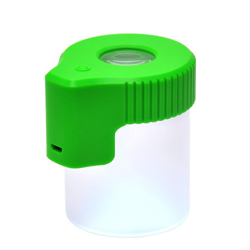 Stash Jar Hermético con Lupa y Luz LED Smokerolla