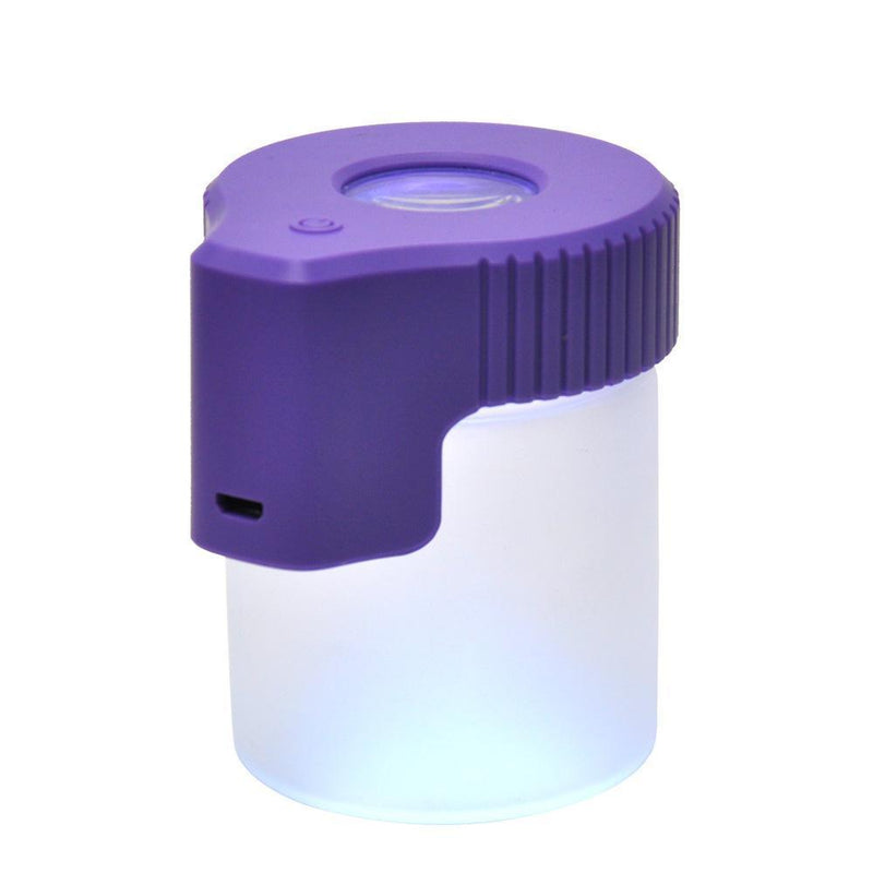 Stash Jar Hermético con Lupa y Luz LED Smokerolla
