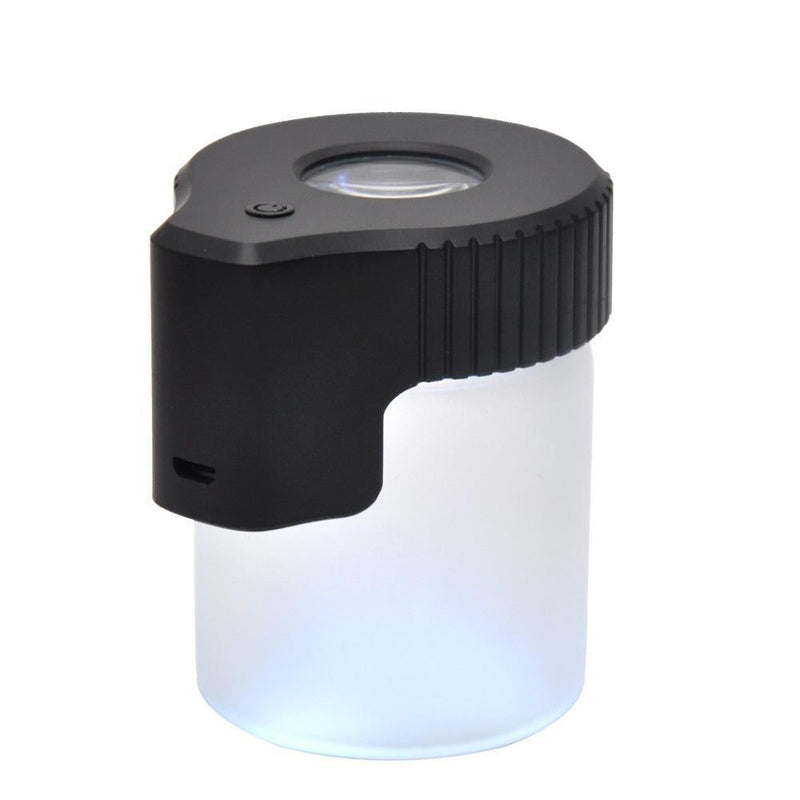Stash Jar Hermético con Lupa y Luz LED Smokerolla
