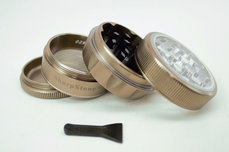 Grinder Sharpstone V2 Tapa de Vidrio 2.2" 4 Piezas