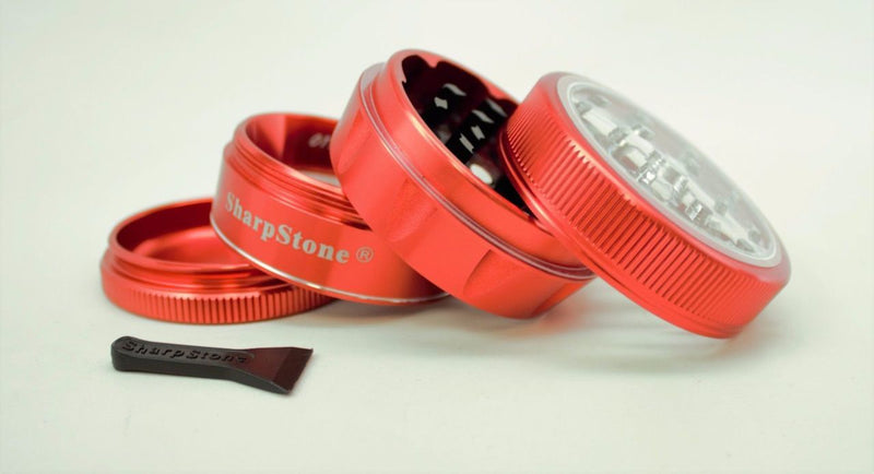 Grinder Sharpstone V2 Tapa de Vidrio 2.2" 4 Piezas