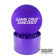 Purple Santa Cruz Shredder Grinder Made Of Medical-grade Anodized Aluminum On Its Base