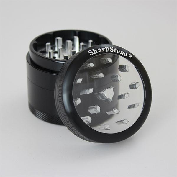 Grinder Sharpstone 2.2" Tapa Transparente 4 Piezas