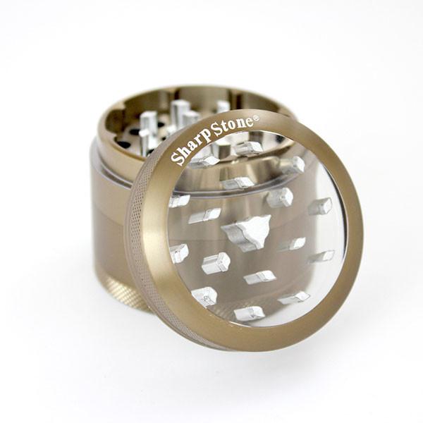 Grinder Sharpstone 2.2" Tapa Transparente 4 Piezas