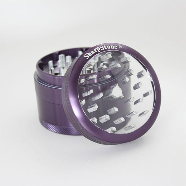 Grinder Sharpstone 2.2" Tapa Transparente 4 Piezas