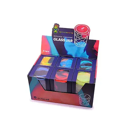 Stash Jar Space King Apilable Vidrio y Silicona