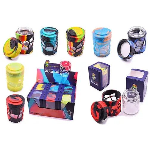 Stash Jar Space King Apilable Vidrio y Silicona